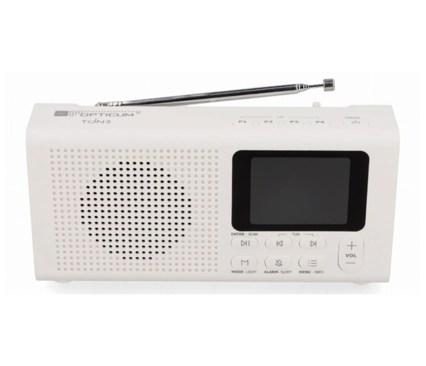 OPTICUM TON5 FM/DAB/DAB+/BT Białe - 1591644 - zdjęcie 2